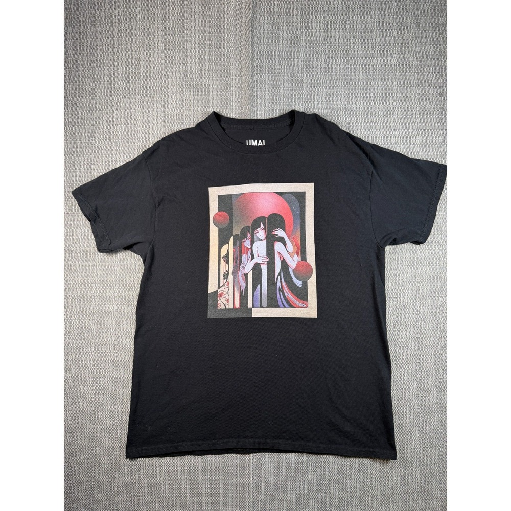 UMAI Lapse Of Memory T Shirt‎ Mens Large Black Graphic Print Cotton Streetwear